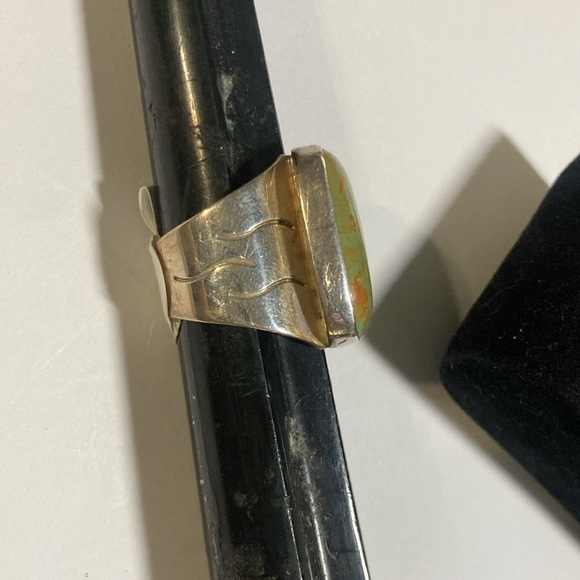 925 gaspeite Jay king ring - Picture 2 of 7